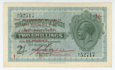 Malta 1 Shilling on 2 Shillings 1918