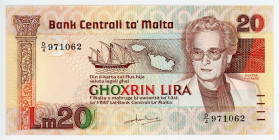 Malta 20 Lira 1986