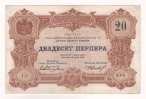 Montenegro 20 Perper 1914