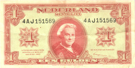 Netherlands 1 Gulden 1945