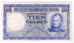 Netherlands 10 Gulden 1945