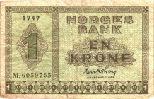 Norway 1 Krone 1949