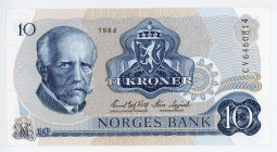 Norway 10 Kroner 1984