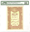 Ottoman Empire 10 Kurush 1877 AH 1295 PMG 64 EPQ Choice UNC