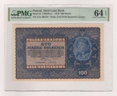 Poland 100 Marek 1919 PMG 64 EPQ Choice Uncirculated