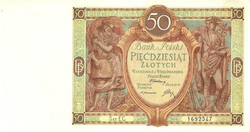 Poland 50 Zlotych 1929

P# 71, N# 207508; # 1692547; UNC