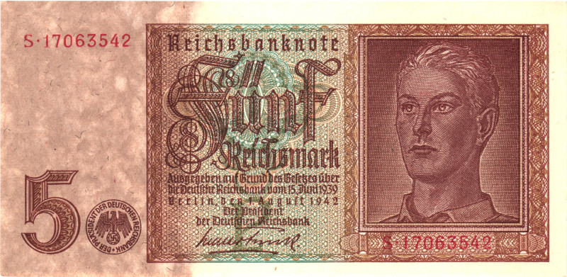 Germany - Third Reich 5 Reichsmark 1948

P# 3, N# 209082; # S 17063542; UNC