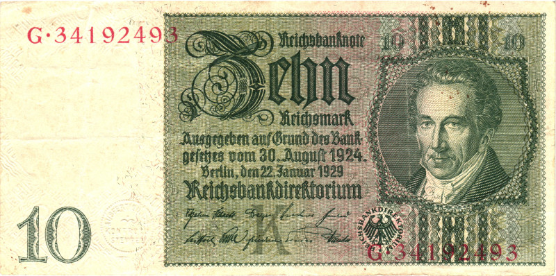 Germany - DDR 10 Mark 1948

P# 4, N# 209088; # G 34192493; AUNC