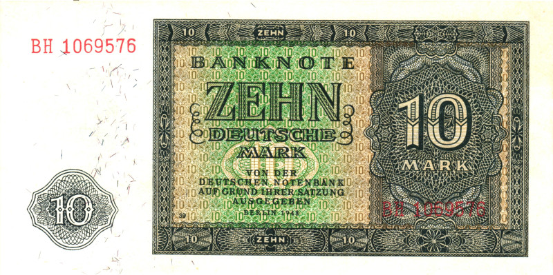 Germany - DDR 10 Mark 1948

P# 12, N# 207703; # BH 1069576; UNC