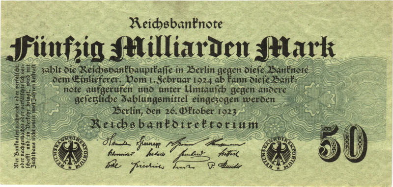 Germany - Weimar Republic Berlin 50 Milliarden Mark 1923

Now Berlin in German...