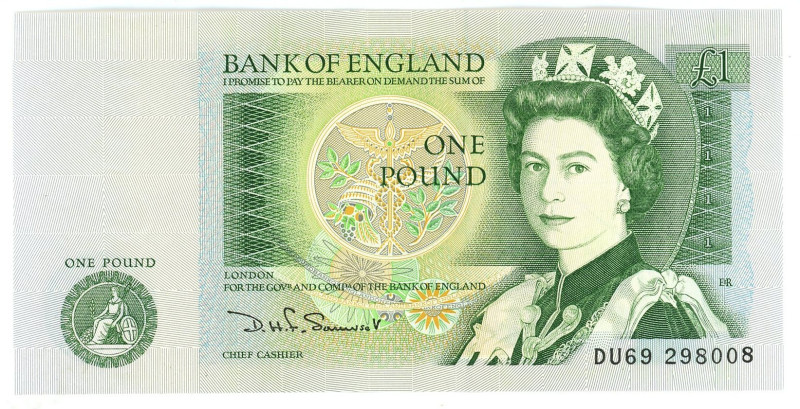 England 1 Pound 1981 With Folder

P# 377, N# 202356; # DU69298008; UNC