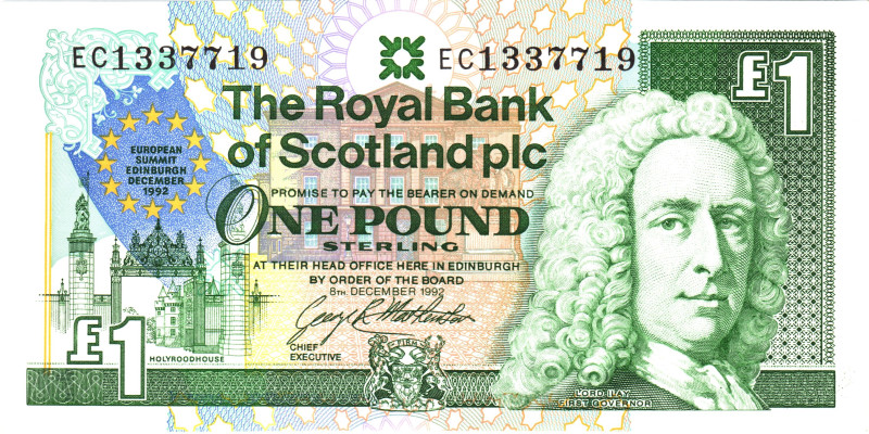 Scotland 1 Pound 1992 Commemorative

P# 356, N# 224713; # EC337719; UNC