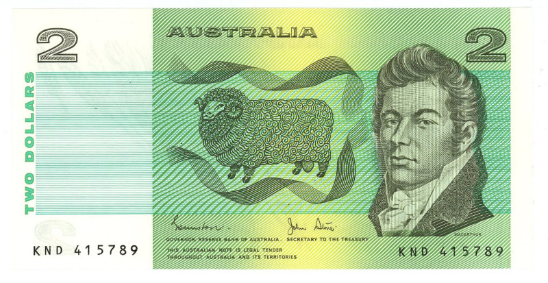 Australia 2 Dollars 1974 - 1985 (ND) FDC

P# 43 , N# 202384; # 415789; UNC