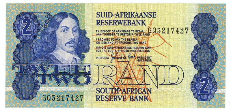 South Africa 2 Rand 1981 (ND)

P# 118b, N# 207688; # GQ32117427; UNC