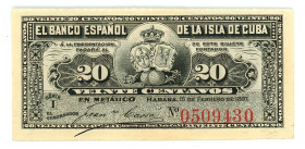 Cuba 20 Centavos 1897