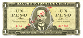 Cuba 1 Peso 1965 Specimen