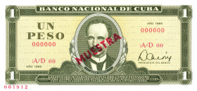 Cuba 1 Peso 1985 Specimen