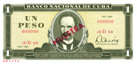 Cuba 1 Peso 1985 Muestra