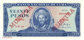 Cuba 20 Pesos 1987 Specimen