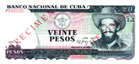 Cuba 20 Pesos 1991 Specimen