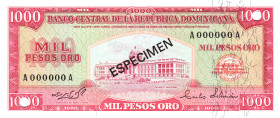 Dominican Republic 1000 Pesos 1964 Specimen