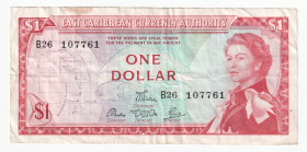 East Caribbean States 1 Dollar 1965 (ND)