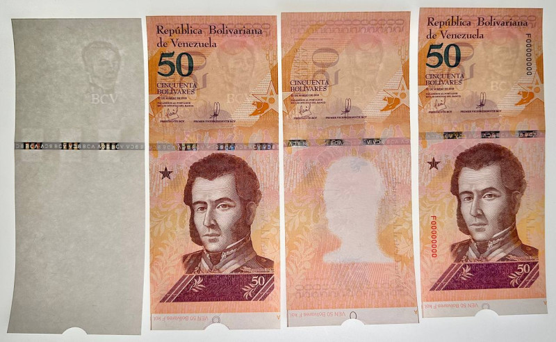 Venezuela Set Of Proof 50 Bolivares 2018

P# 105p, N# 208167; # F00000000; UNC