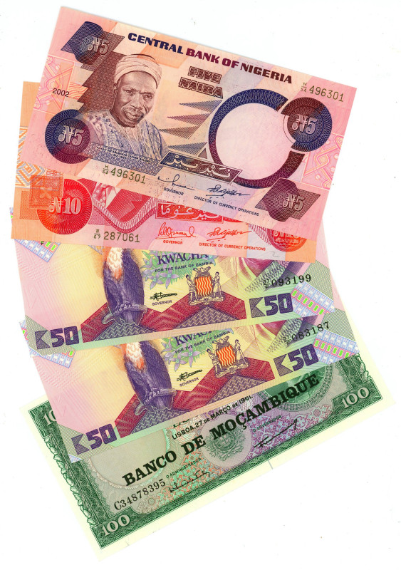 Africa Lot of 5 Banknotes 1964 - 2005

Various Countries, Dates & Denomination...