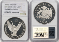 Republic silver Proof "3rd Anniversary of New Government" 10 Pesos 1976-So PR67 Ultra Cameo NGC, Santiago mint, KM211. HID09801242017 © 2024 Heritage ...