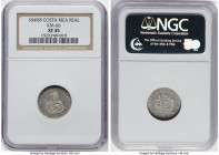 Republic Real 1849-JB XF45 NGC, San Jose mint, KM66. Exhibiting some characteristic central softness on a dove-gray planchet. HID09801242017 © 2024 He...