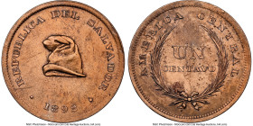 Republic Centavo 1892 UNC Details (Cleaned) NGC, KM108. A challenge to locate in Mint State condition, with full rippling of the liberty cap visible. ...