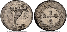 Caracas. Provincial 1/4 Real 1829-CS AU Details (Cleaned) NGC, Caracas mint, KM-C34. HID09801242017 © 2024 Heritage Auctions | All Rights Reserved