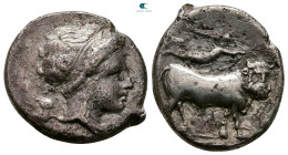 Campania. Neapolis circa 320-300 BC. Nomos AR