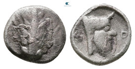 Lucania. Metapontion circa 440-430 BC. Obol AR