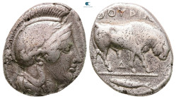 Lucania. Thourioi circa 443-400 BC. Nomos AR