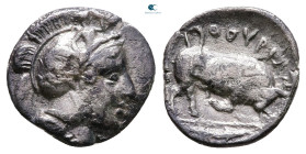 Lucania. Thourioi circa 400-350 BC. Distater AR