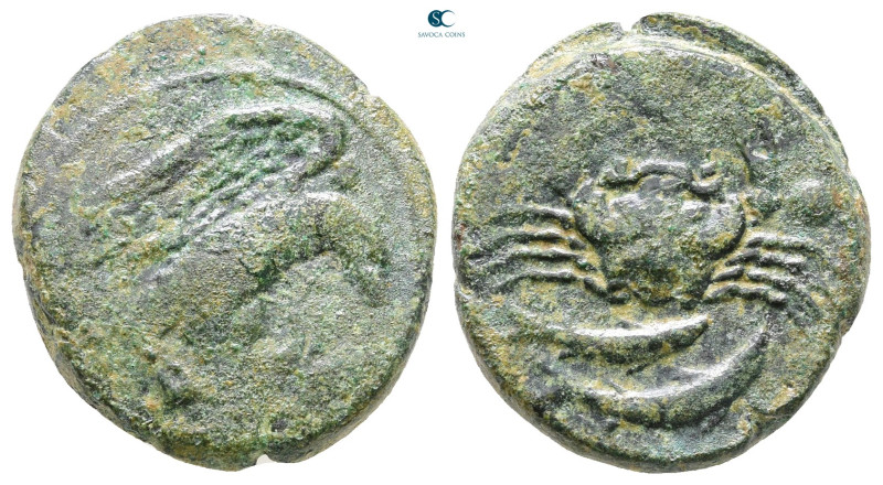 Sicily. Akragas circa 425-406 BC. 
Hexas Æ

21 mm, 6,97 g



Nearly Very ...