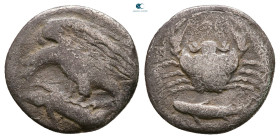 Sicily. Akragas circa 420-406 BC. Hemidrachm AR