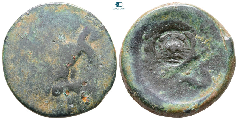 Sicily. Akragas circa 415-406 BC. 
Hemilitron Æ

30 mm, 16,85 g



Nearly...