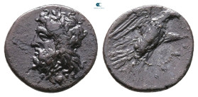 Sicily. Akragas circa 338-317 BC. Diobol AR