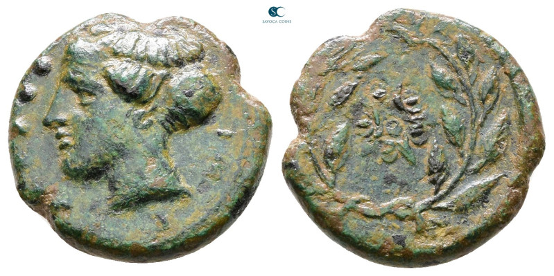 Sicily. Himera circa 415-409 BC. 
Hemilitron Æ

18 mm, 3,26 g



Nearly V...