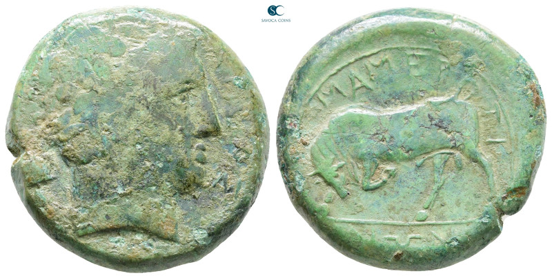 Sicily. Messana. The Mamertinoi circa 275-264 BC. 
Quadruple Æ

26 mm, 18,68 ...