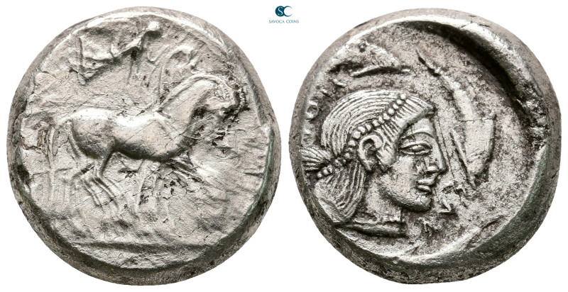 Sicily. Syracuse circa 485-466 BC. 
Tetradrachm AR

27 mm, 17,01 g



Nea...