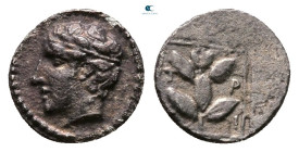 Macedon. Chalkidian League circa 420-390 BC. Trihemiobol AR