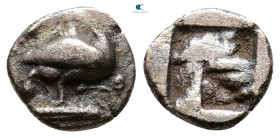 Macedon. Eion circa 460-400 BC. Obol AR