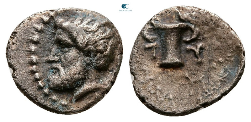 Kings of Thrace. Odrysian. Kotys I 383-359 BC. 
Diobol AR

10 mm, 0,82 g

...