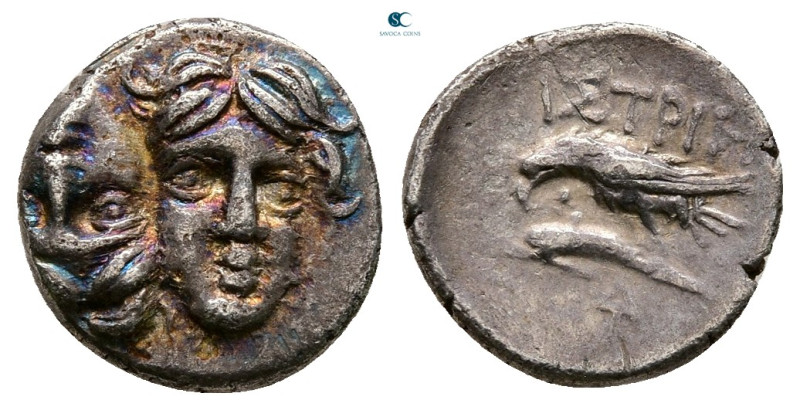 Moesia. Istrus circa 340-255 BC. 
Trihemiobol AR

11 mm, 1,03 g



Very F...