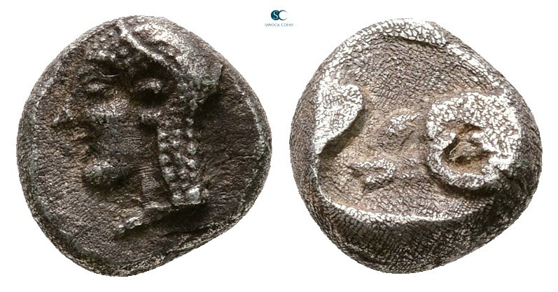 Troas. Kebren circa 500-400 BC. 
Diobol AR

8 mm, 1,18 g



Very Fine