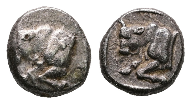 Caria. Uncertain mint circa 450-400 BC. 
Hemidrachm AR

11 mm, 2,21 g



...