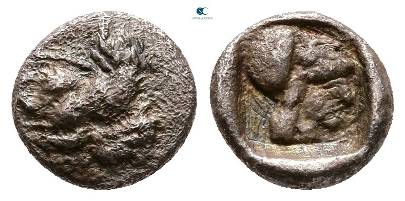 Islands off Caria. Rhodos. Ialysos circa 480-408 BC. 
Obol AR

8 mm, 0,66 g
...